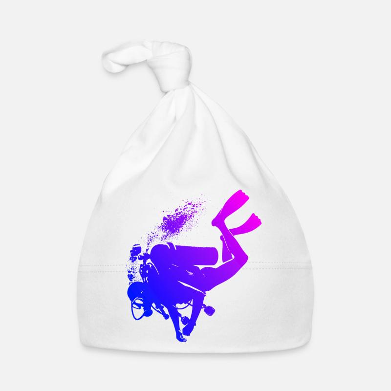 Diving Scuba Diver Diving Free Dive Organic Baby Cap
