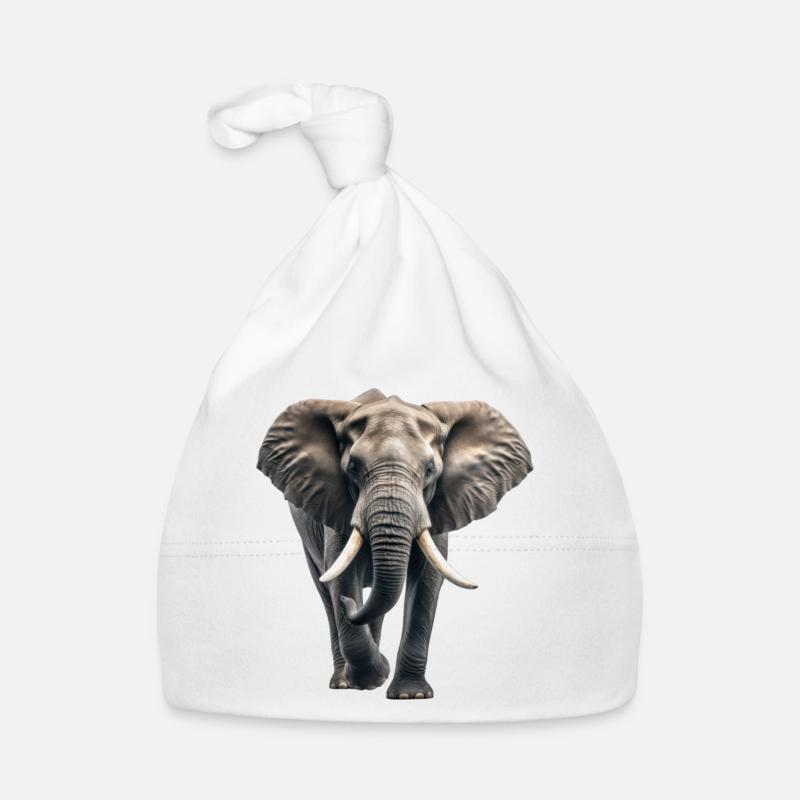 Éléphant d’afrique Bonnet bio Bébé