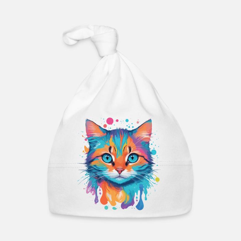 Cute Cat Organic Baby Cap