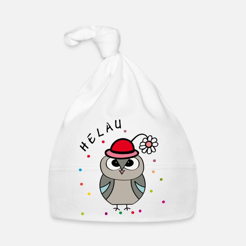 Helau Fasching Eule Baby Bio-Mütze