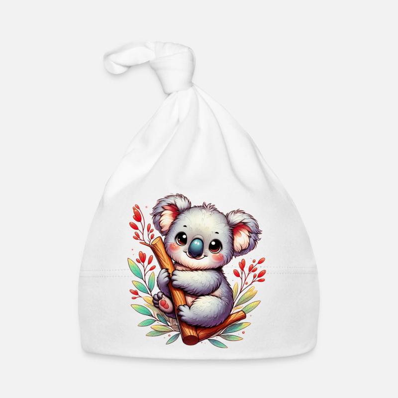 Koala - Baby Bio-Mütze - Weiß