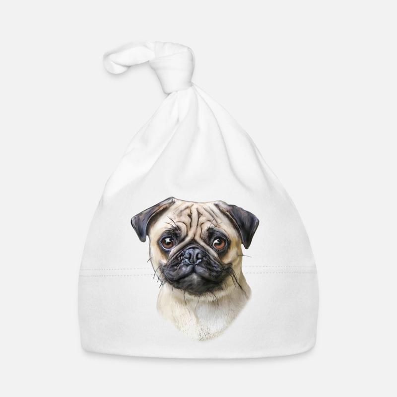Mops Baby Bio-Mütze