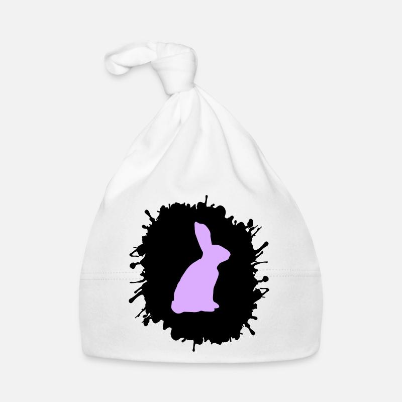 Splatter Bunny Organic Baby Cap