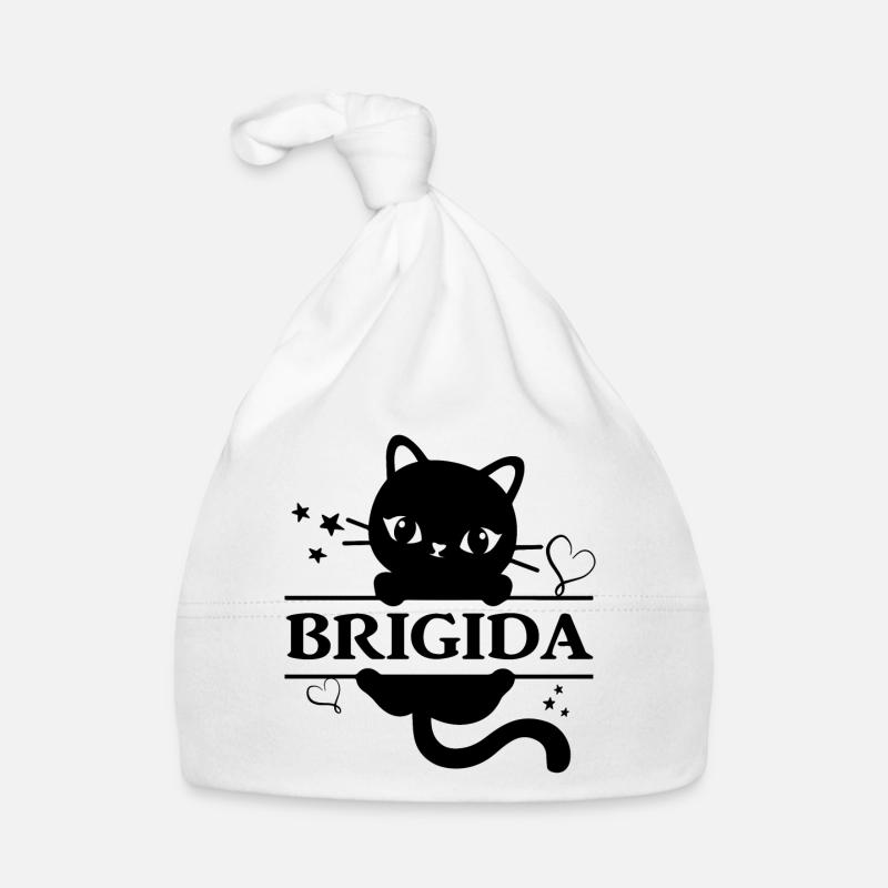 Bridget T-Shirt T-Shirt Geschenkidee gestapelter Text Baby Bio-Mütze