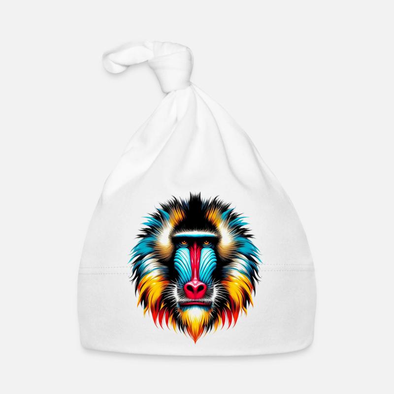 Mandrill Monkey Organic Baby Cap