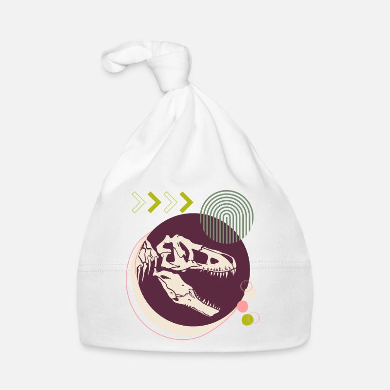 Dino 3, T-Rex, squelette, monde sauvage Bonnet bio Bébé