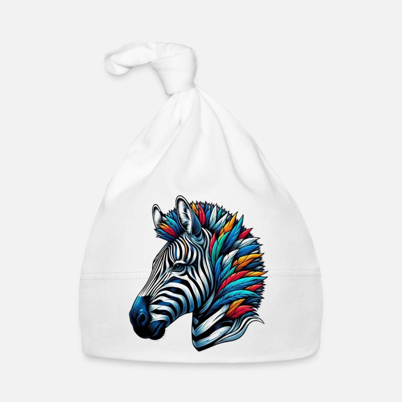 Zebra Baby Bio-Mütze