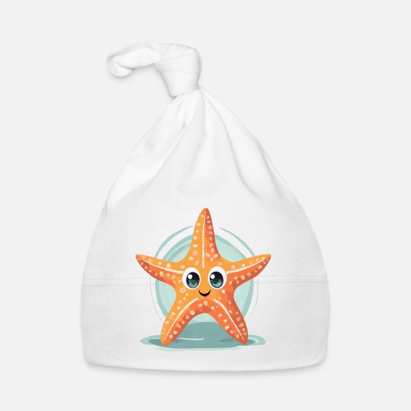 Seestern Baby Bio-Mütze