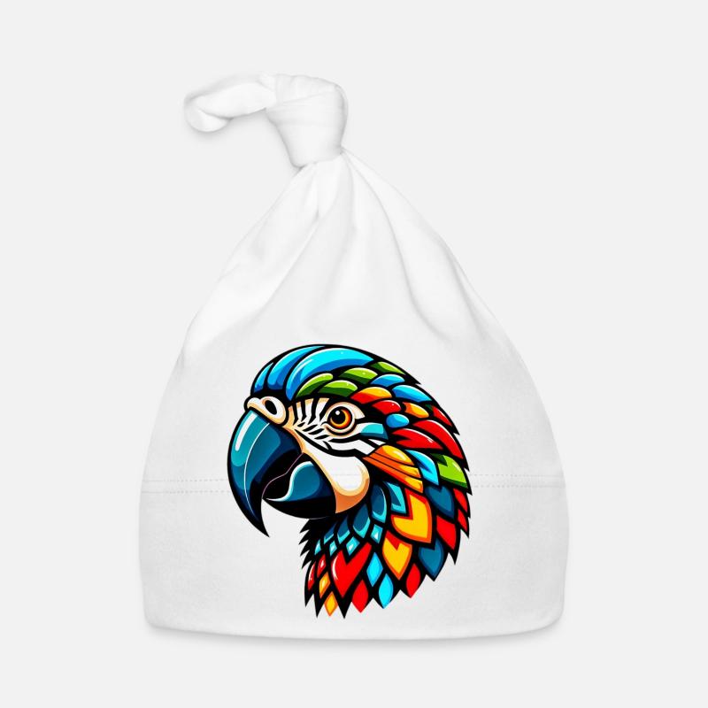 Harlekin Papagei Baby Bio-Mütze
