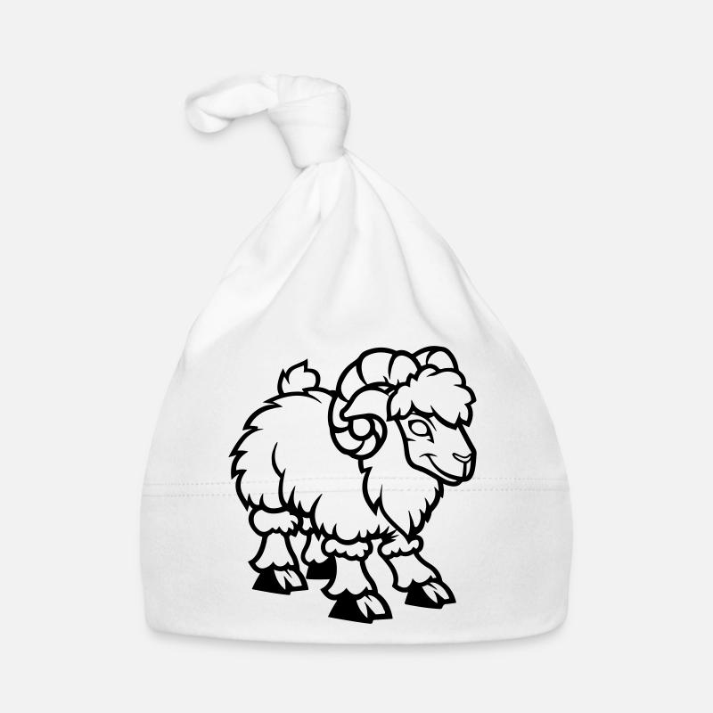 Sheep Comic Capricorn Organic Baby Cap