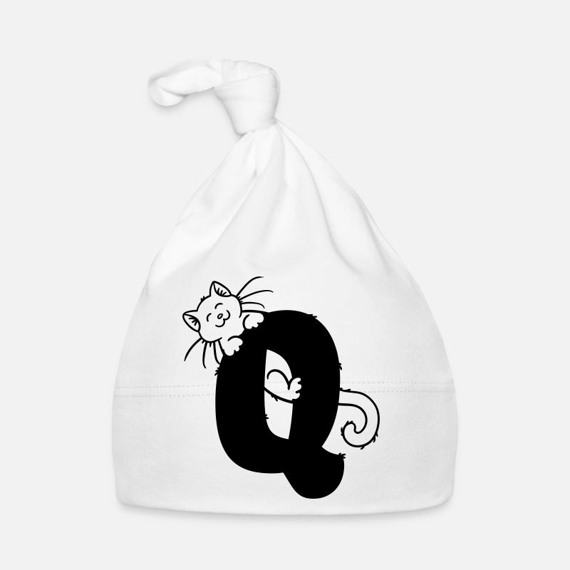Katze Buchstabe Q Baby Bio-Mütze