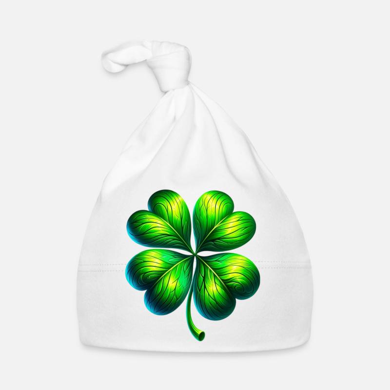 Four-leaf clover Organic Baby Cap