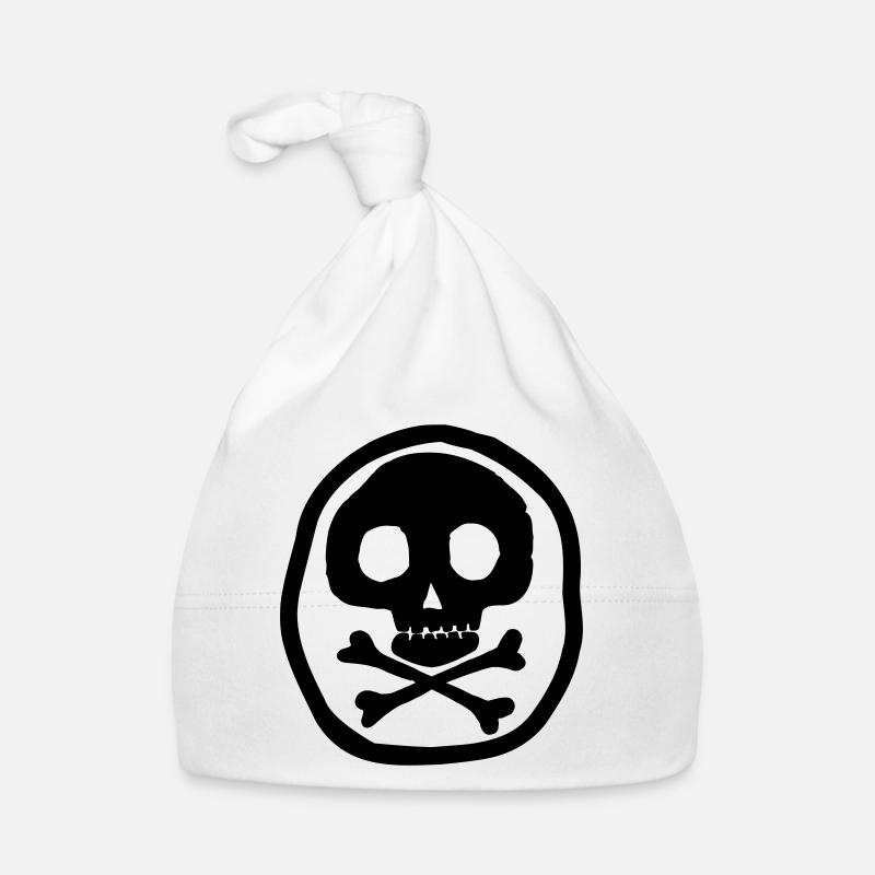 Schädel & Knochen Baby Bio-Mütze
