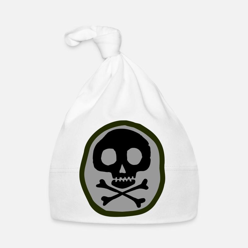 Skull and bones Organic Baby Cap