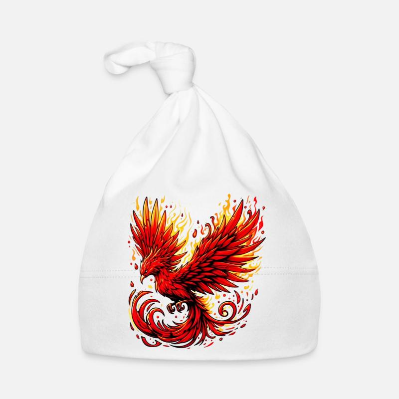 Roter Phönix Baby Bio-Mütze