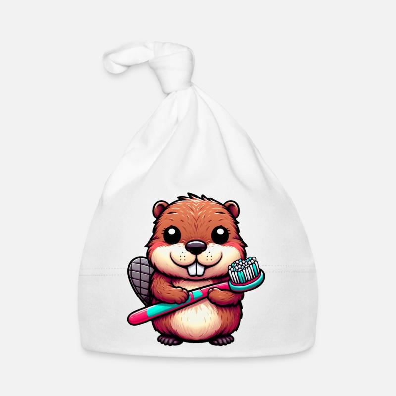 Castor Bonnet bio Bébé