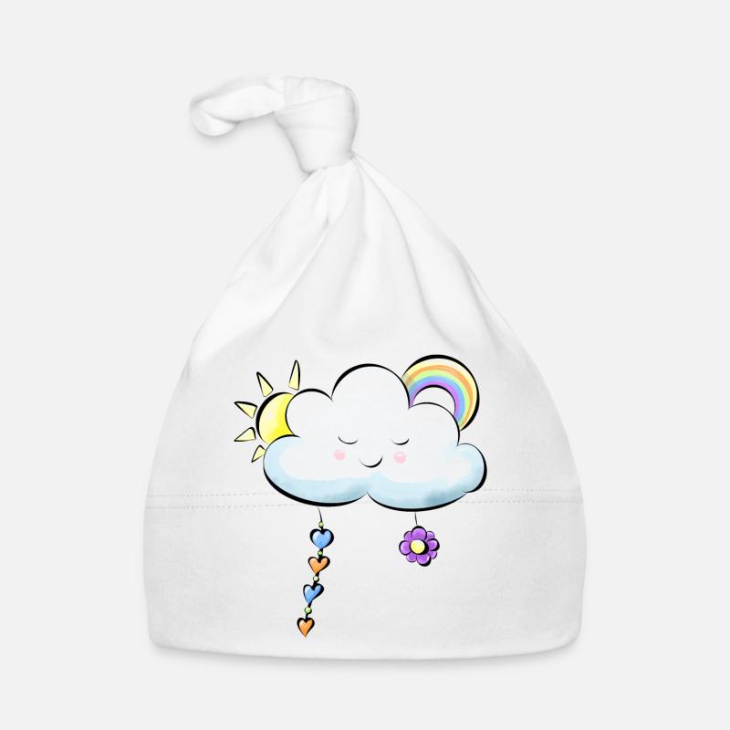 blue cloud Organic Baby Cap