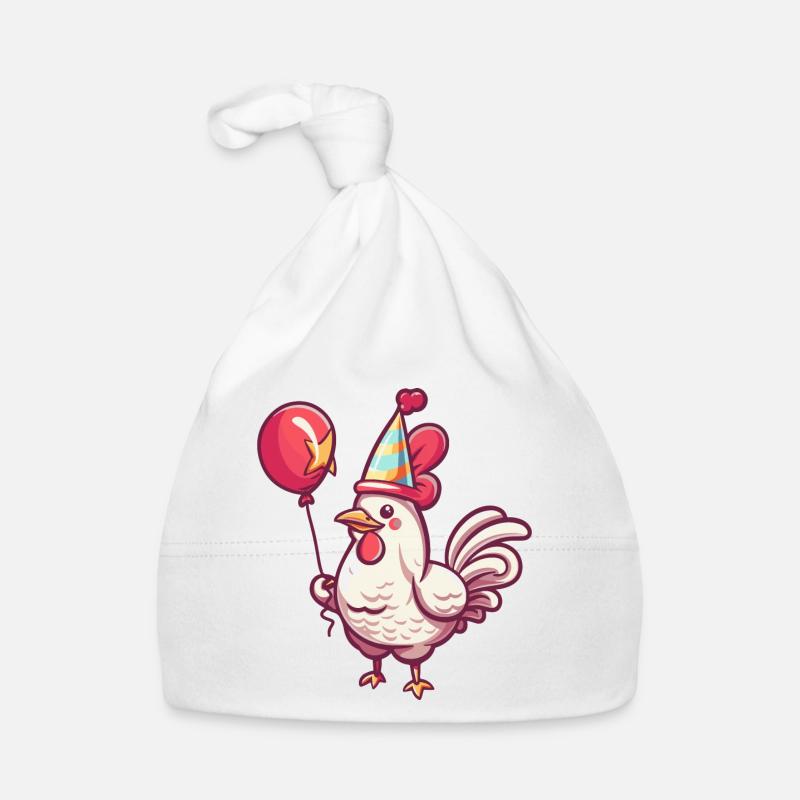 Bande dessinée d’anniversaire de coq Bonnet bio Bébé