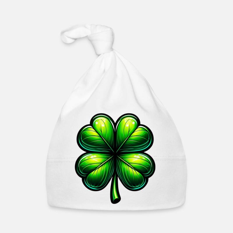 Four-leaf clover Organic Baby Cap