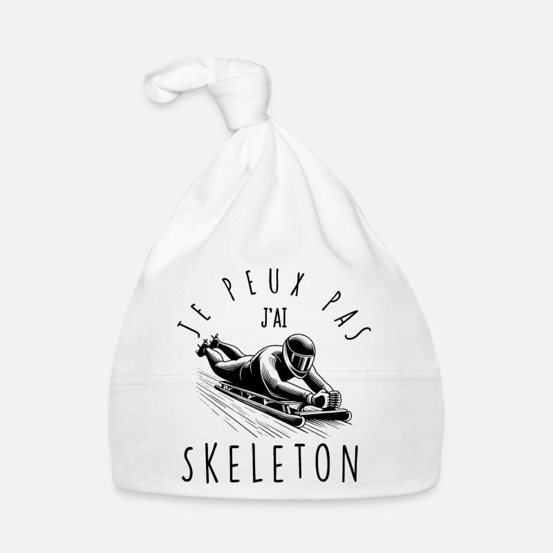 Je peux pas, j'ai Skeleton Bonnet bio Bébé