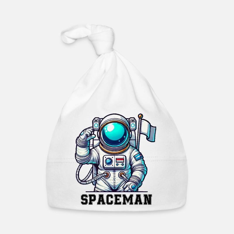 Astronaute de bande dessinée de l’espace Bonnet bio Bébé