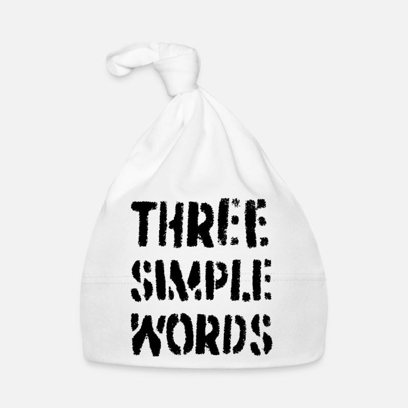Drei einfache Worte Baby Bio-Mütze