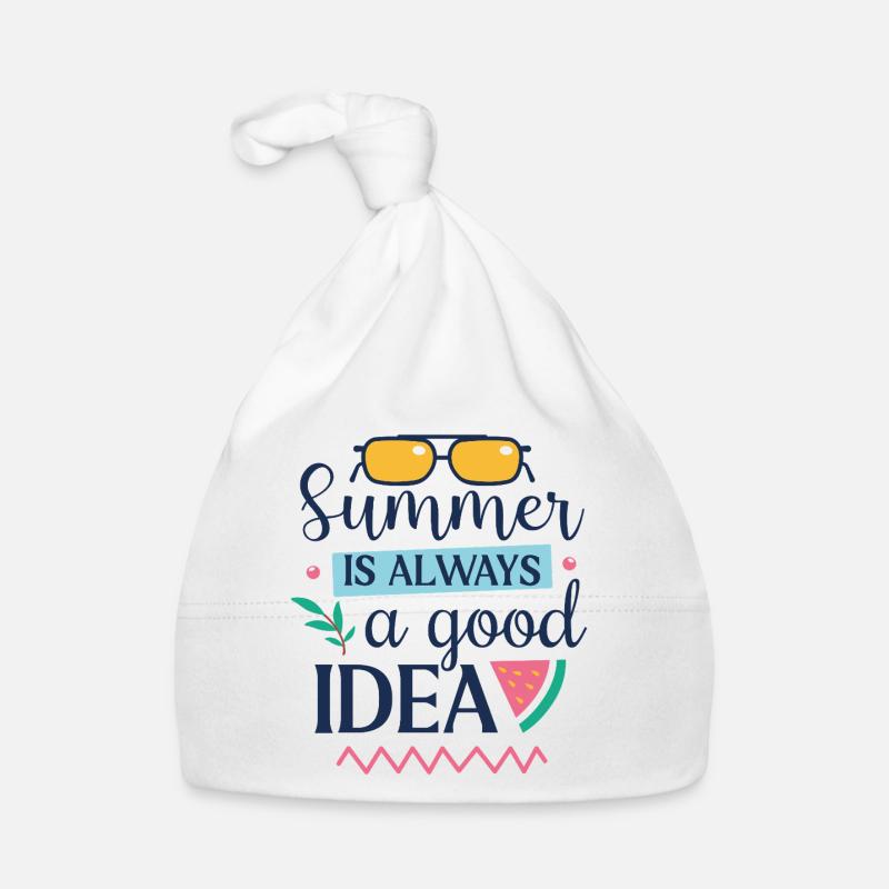 Summer is Always a Good Idea Organic Baby Cap