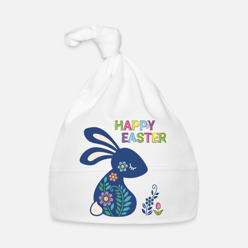 Osterhase Happy Easter Baby Bio-Mütze