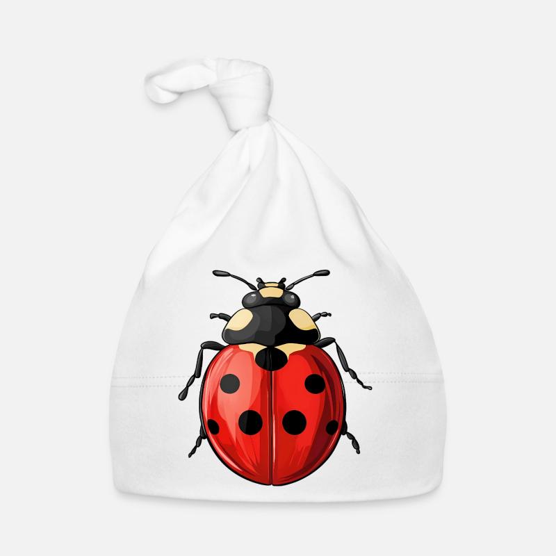 Coccinelle - Bonnet bio Bébé - blanc