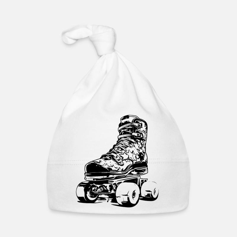 Roller Skates Organic Baby Cap