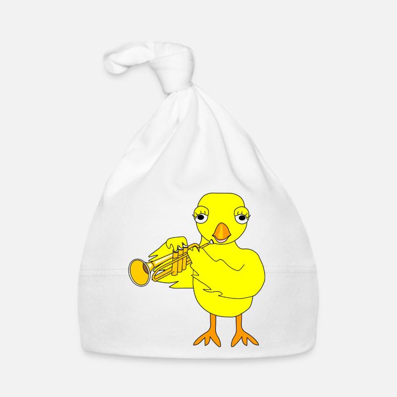 Trompette poussin Bonnet bio Bébé