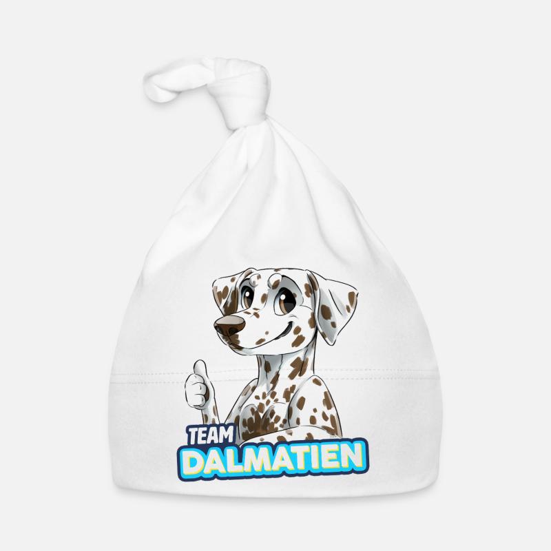 TEAM Dalmatien - marron Bonnet bio Bébé
