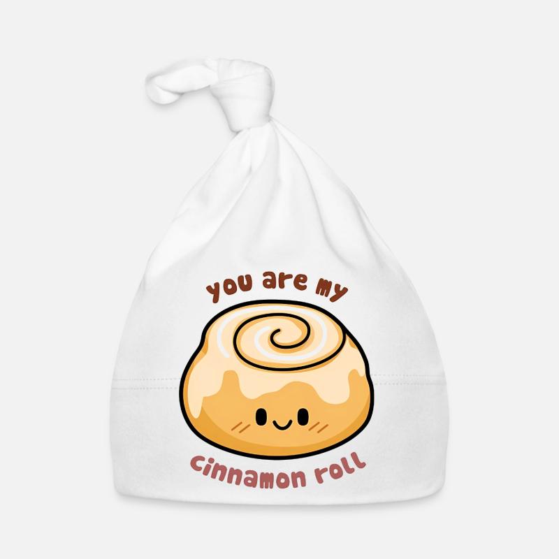 Cute Cinnamon Roll Quote Organic Baby Cap