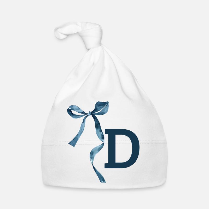 Monogramm Geschenkidee Baby Bio-Mütze