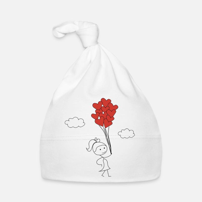 Süßes Mädchen - Baby Bio-Mütze - Weiß