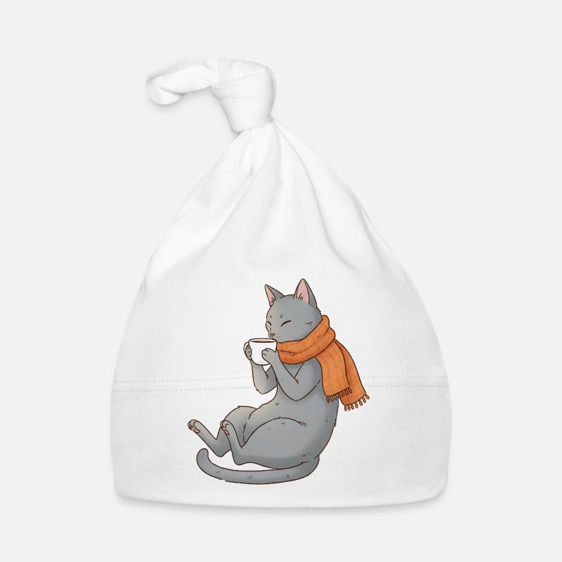Chat de café Bonnet bio Bébé