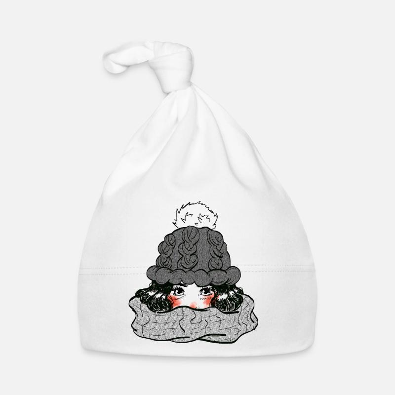 Fille en hiver Bonnet bio Bébé