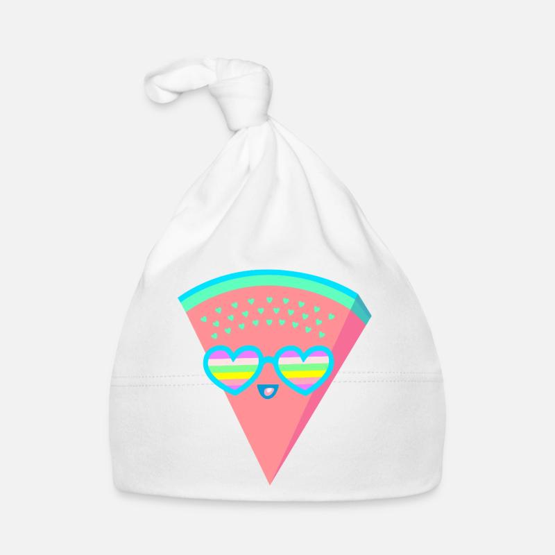 Coole Melone Herzsonnenbrille 80er 90er Retro Baby Bio-Mütze
