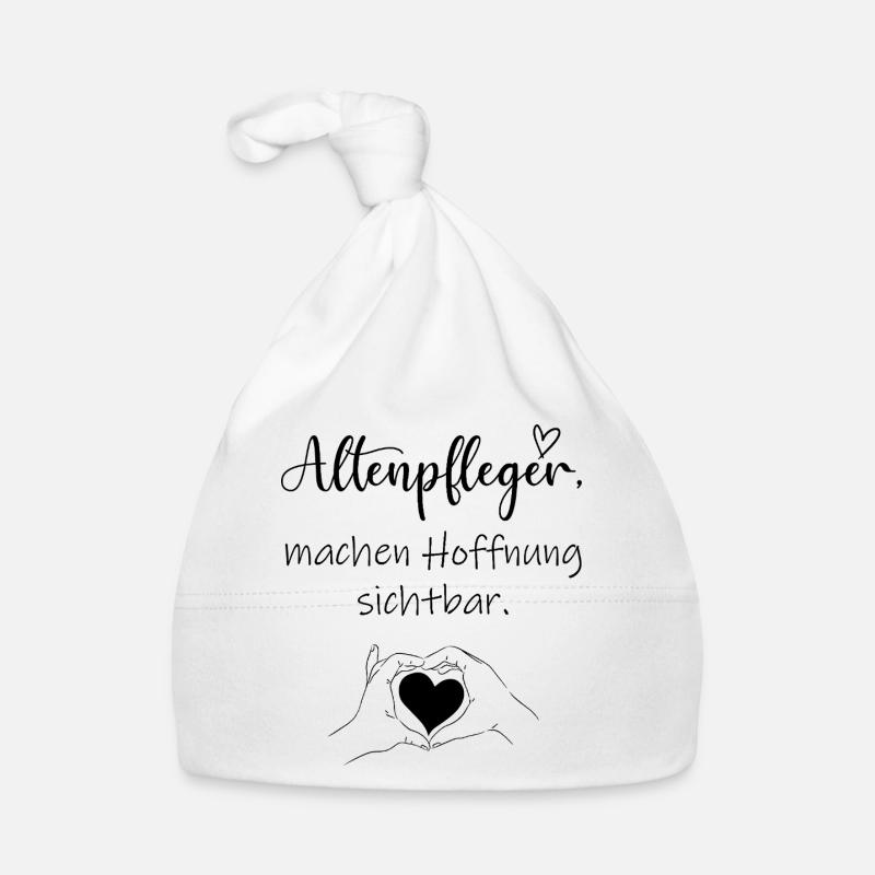 Geriatric nurse gift saying, nursing profession colleague Organic Baby Cap