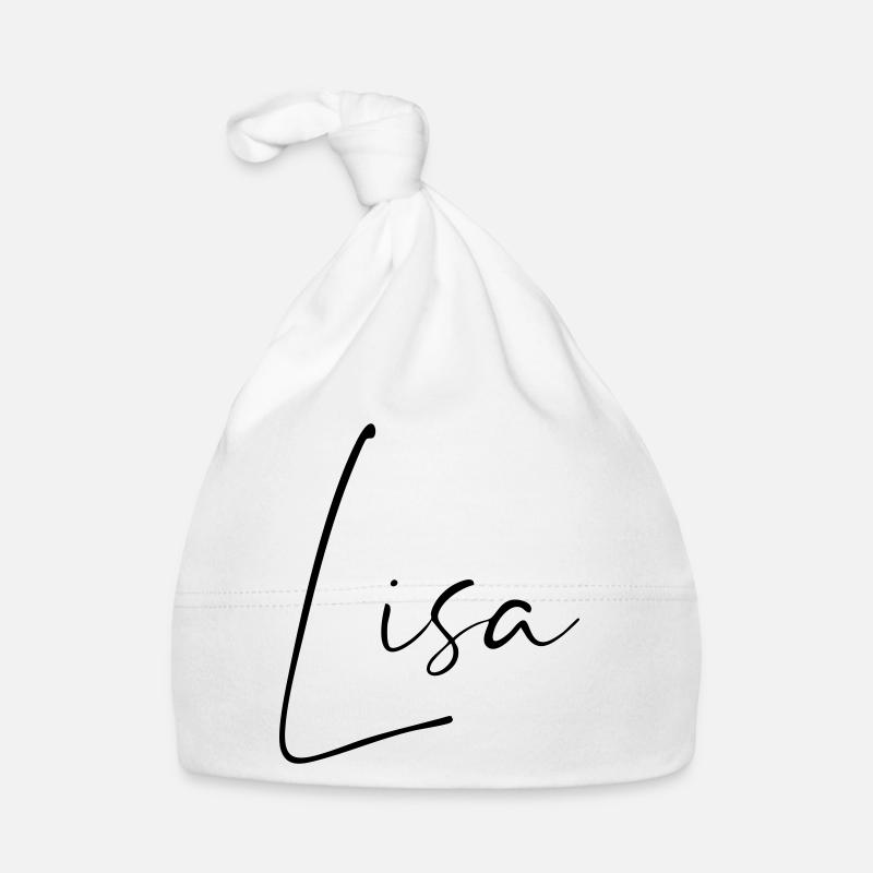 lisa / handschrift name design Baby Bio-Mütze