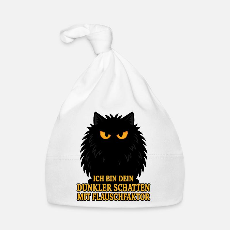 Dark shadow with fluff factor – cat Organic Baby Cap