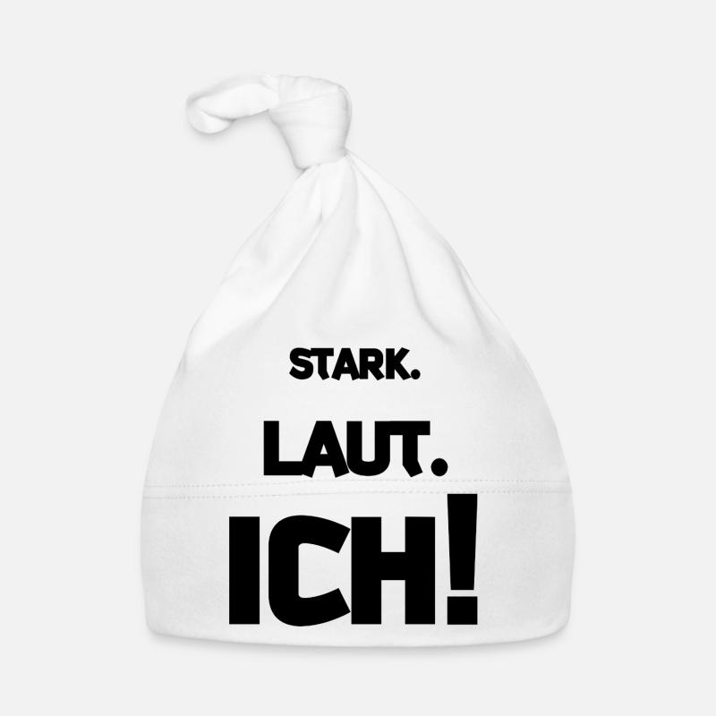 Stark. Laut. ICH! Baby Bio-Mütze