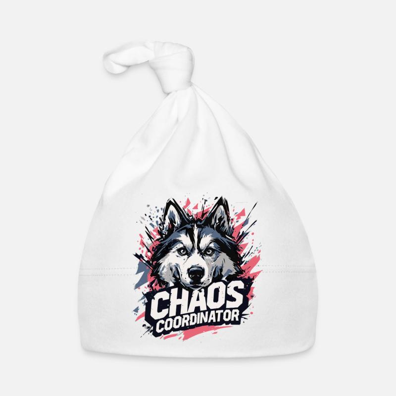 Coordinateur du Chaos - Drôle de Dicton Husky Bonnet bio Bébé