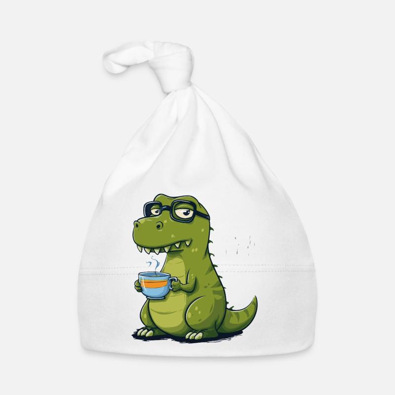 Tea Rex – Morsom dinosaur med tekopp Økologisk babys lue