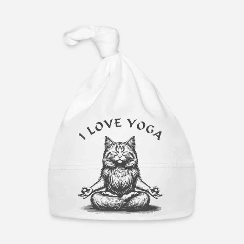 ChatsYoga Lotus Pose Bonnet bio Bébé