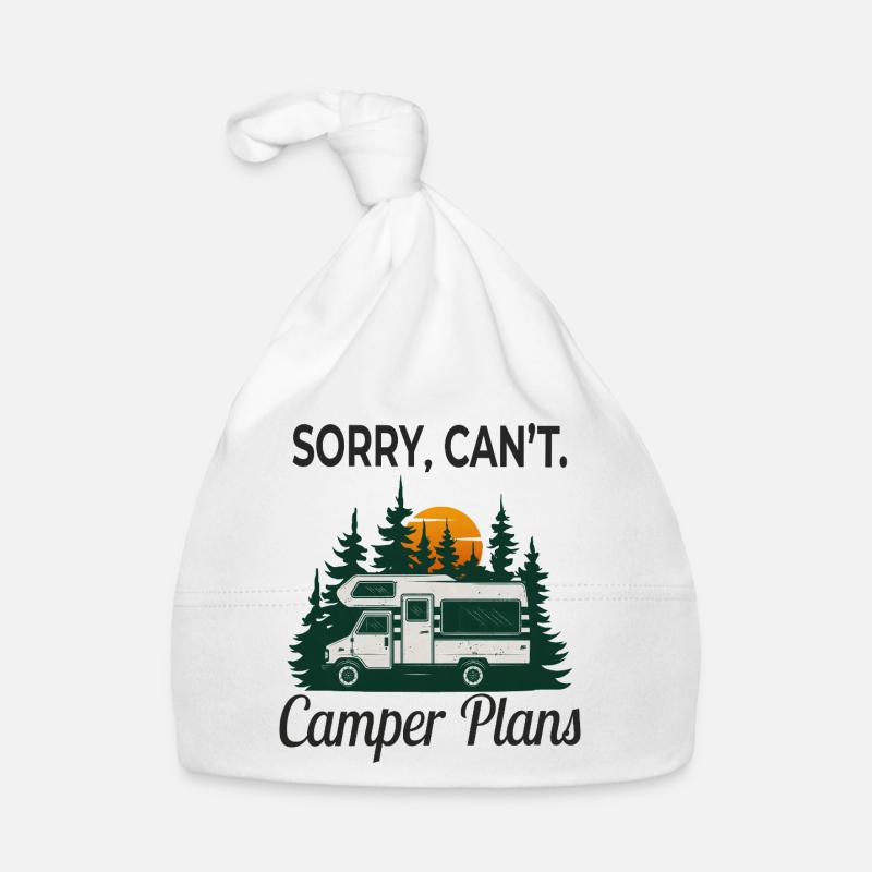 Sorry, Can’t. Camper Plans – Retro Camping Design Baby Bio-Mütze