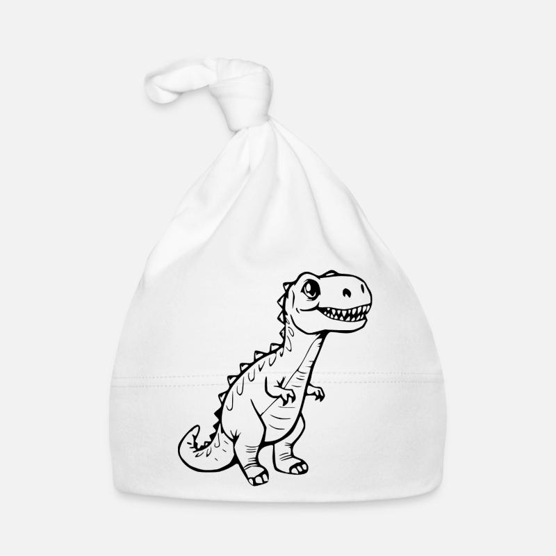 Dinosaur Black Bonnet bio Bébé