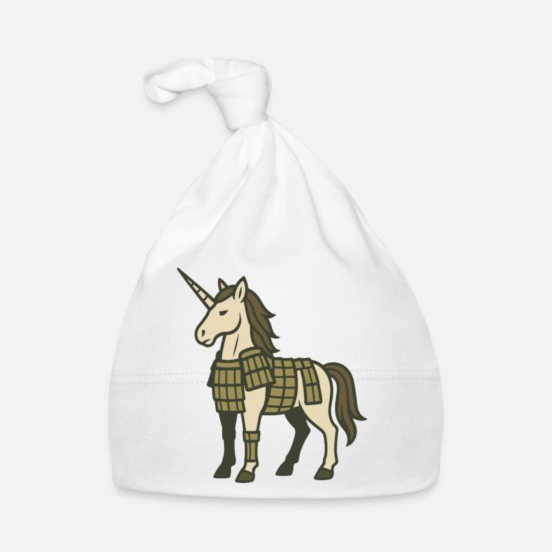 Samurai-Rüstung Einhorn-Krieger-Fantasy-Design Baby Bio-Mütze