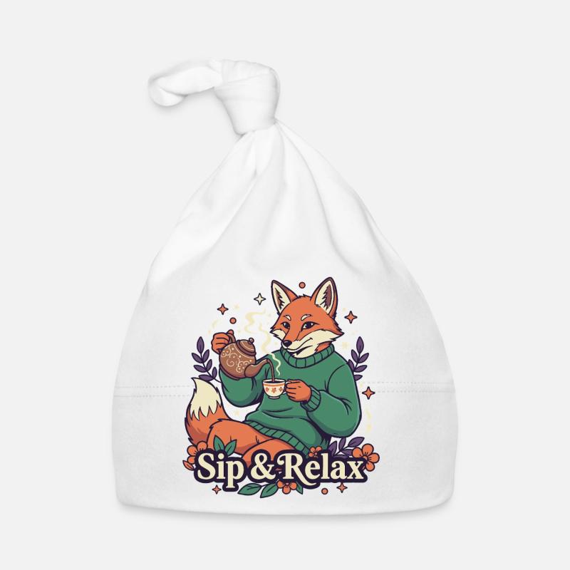 Fuchs Teezeit – Ruhe genießen Baby Bio-Mütze