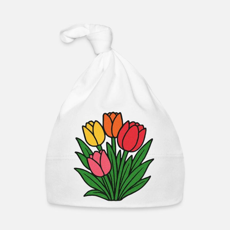 Tulip Patch Bloom Organic Baby Cap
